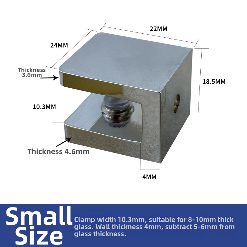 Vara stikla klips – Modelis G6027, piemērots stikla turētājiem, mūsdienīgs minimālisma stils
