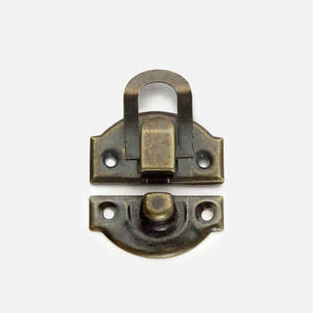 Kastes aizslēga hardware, dzelzs, Jingwei Hardware, Jaunā Ķīniešu stilā, elektroplatinga apdare, piemērots vīna kastēm, dāvanām un juvelierkastēm