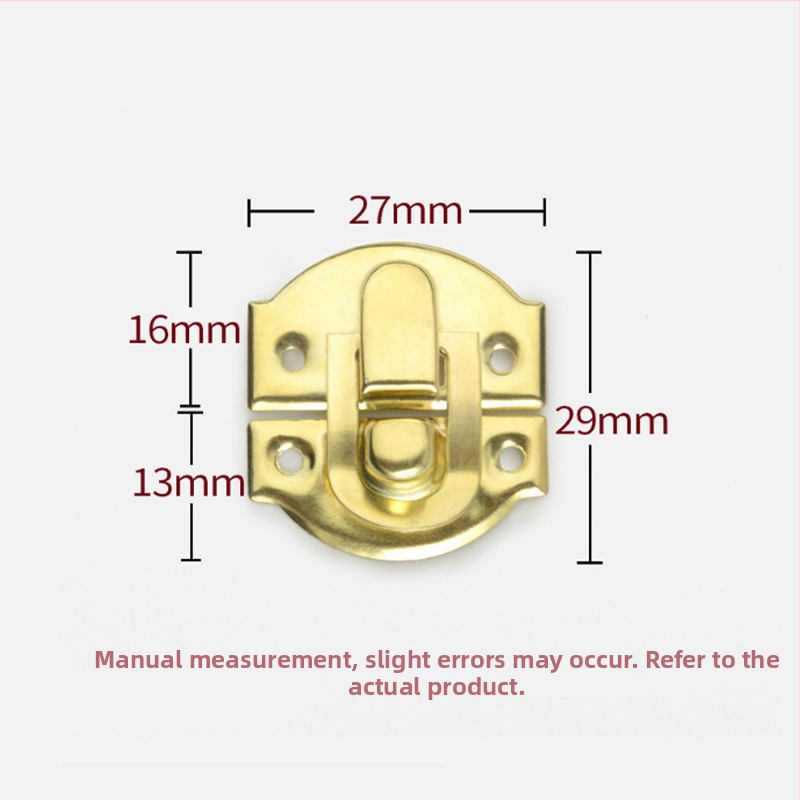 Kastes aizslēga hardware, dzelzs, Jingwei Hardware, Jaunā Ķīniešu stilā, elektroplatinga apdare, piemērots vīna kastēm, dāvanām un juvelierkastēm