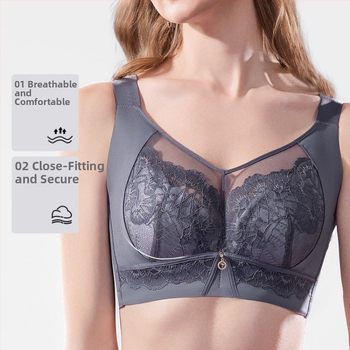 Sutien od svile Mulberry za žene, puna čašica, oblikovanje bočnih grudi, podesivo, push-up, protiv opuštanja