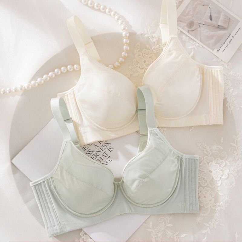 Sutien | Cupe 3/4, cupă subțire turnată, material modal, respirabil, bretele reglabile, închidere în spate cu patru rânduri de cârlige