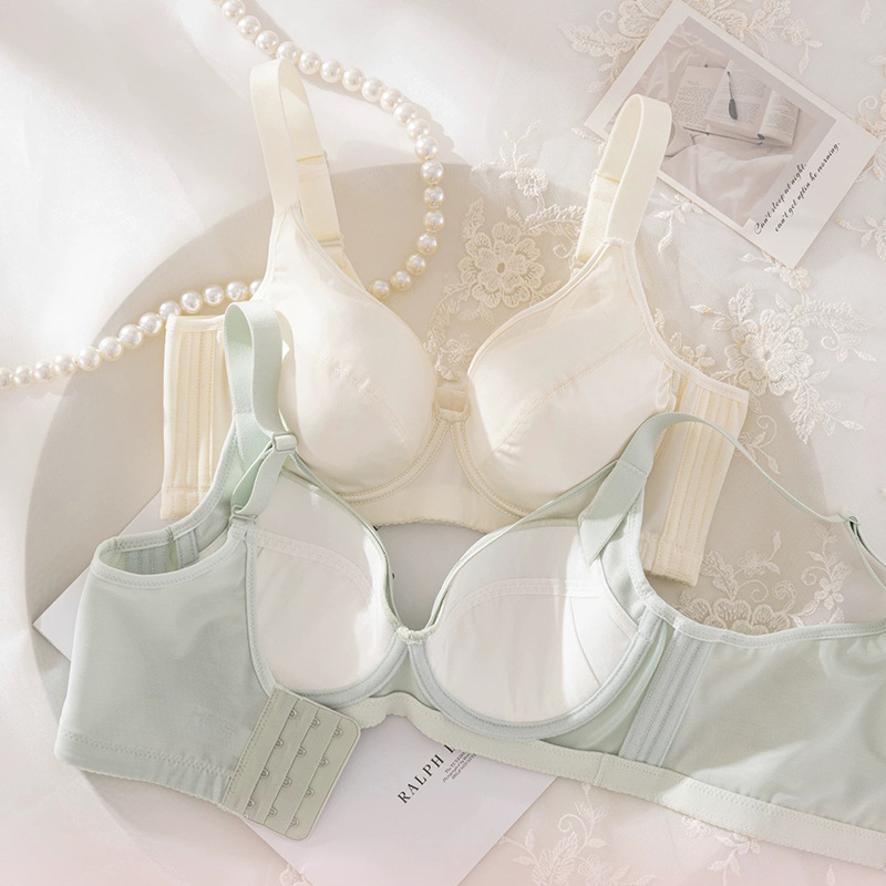 Sutien | Cupe 3/4, cupă subțire turnată, material modal, respirabil, bretele reglabile, închidere în spate cu patru rânduri de cârlige