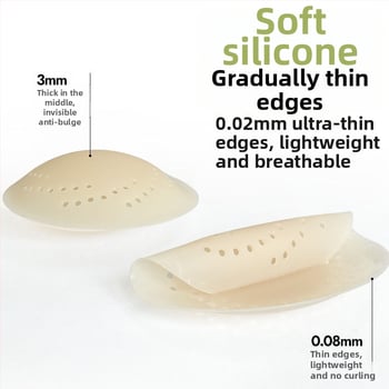 Szilikon mellbimbó tapasz, kör alakú, vékony, láthatatlan, szexi stílus