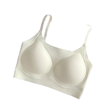 Sporta krūšturis bez stieplēm, bezšuvju, elpojošs, bezvadu, ar 3/4 kausiem no neilona, formētas kupas, oderējums no spandeksa