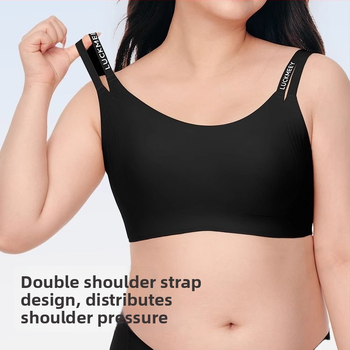 Biustui mažoms krūtims – švelni palaikai, be siūlių dizainas, pagrindinis audinys nailonas, įdėklas iš spandekso, fiksuotos dvigubos petnešos, užpakalinė keturių eilių kabliukų uždarymas, kaušelių formos triušio ausys