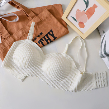 Wheat Ear latex bandeau top bez naramenica, bezšavni, protuklizno, jednodijelno donje rublje za žene