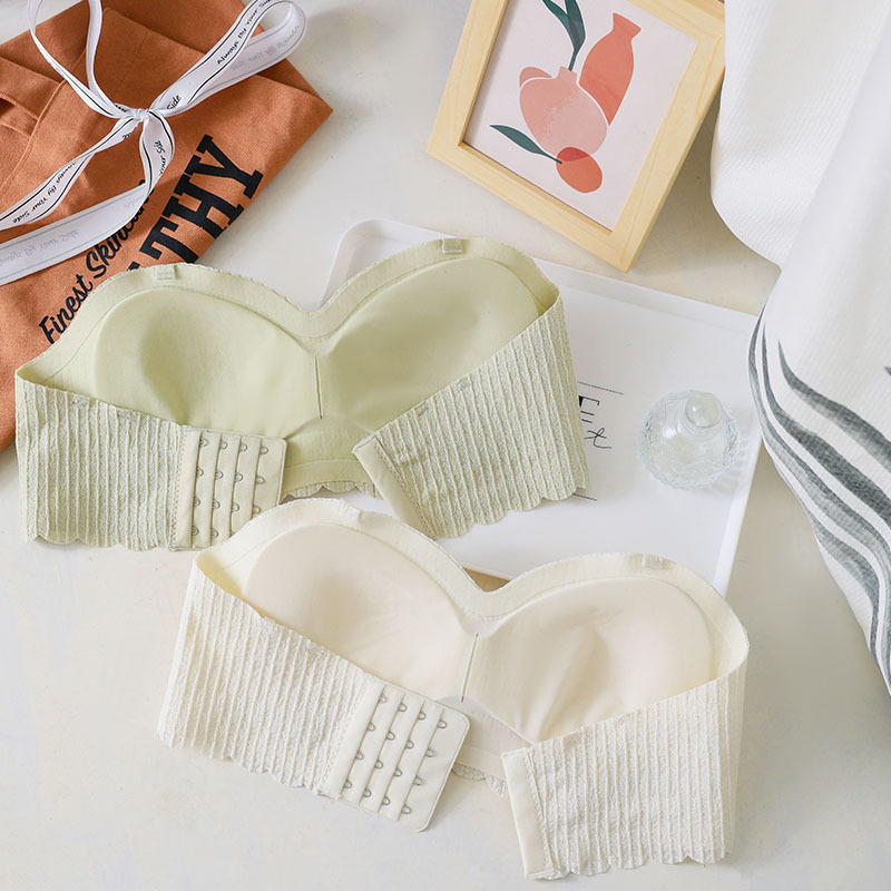 Wheat Ear latex bandeau top bez naramenica, bezšavni, protuklizno, jednodijelno donje rublje za žene