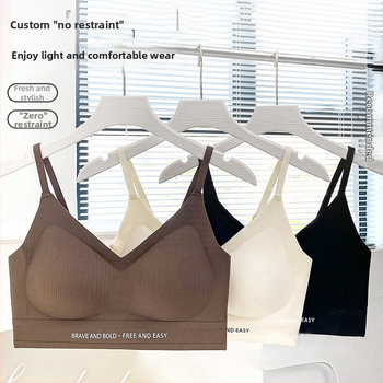 Nailona krūšturis-vest ar 3/4 krūšu kauss, plāns formēts kauss, fiksētas dubultās siksnas, elpojošs komforts