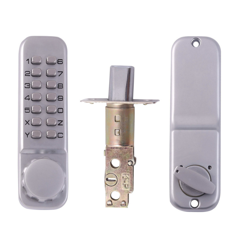 OS15A Mehāniska kodu slēdzene ārējām un iekšējām durvīm, cinka sakausējums, slēdzenes attālums 60 mm