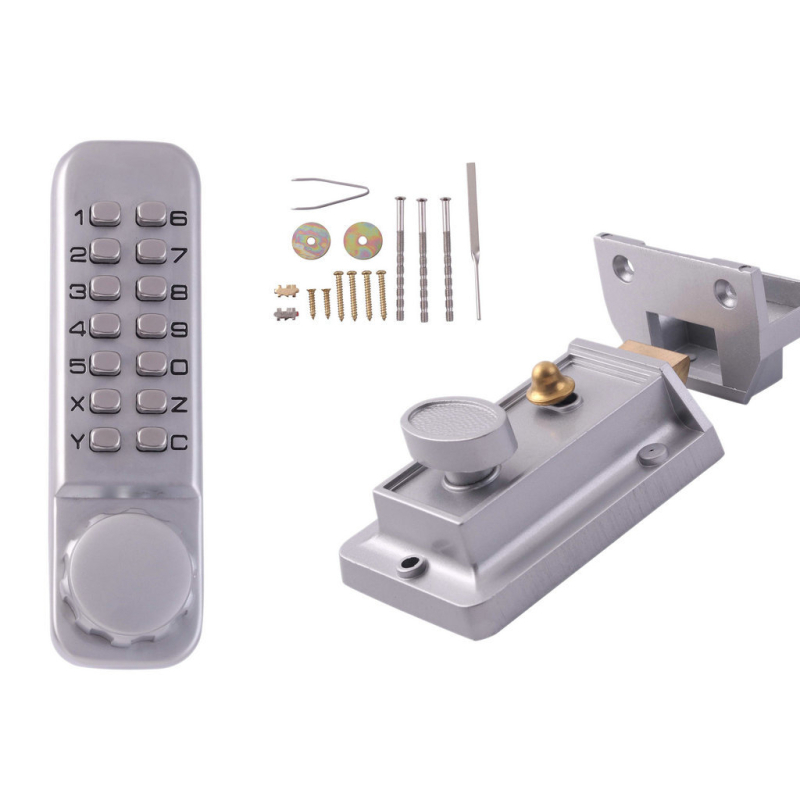 OS15A Mehāniska kodu slēdzene ārējām un iekšējām durvīm, cinka sakausējums, slēdzenes attālums 60 mm