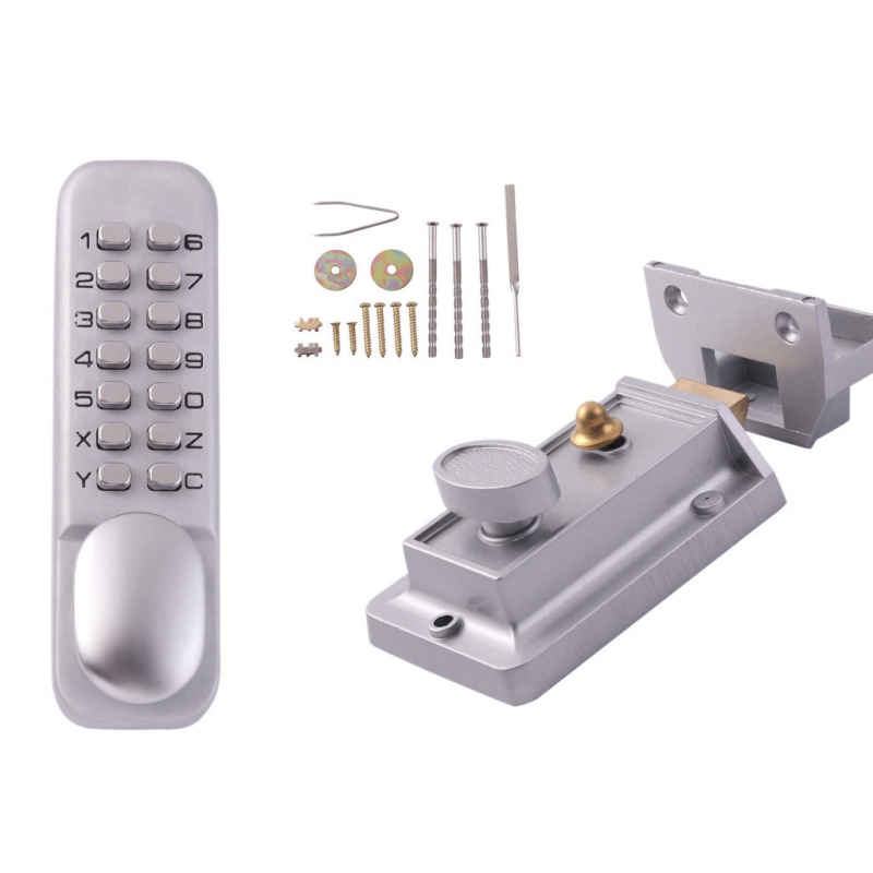 OS15A Mehāniska kodu slēdzene ārējām un iekšējām durvīm, cinka sakausējums, slēdzenes attālums 60 mm