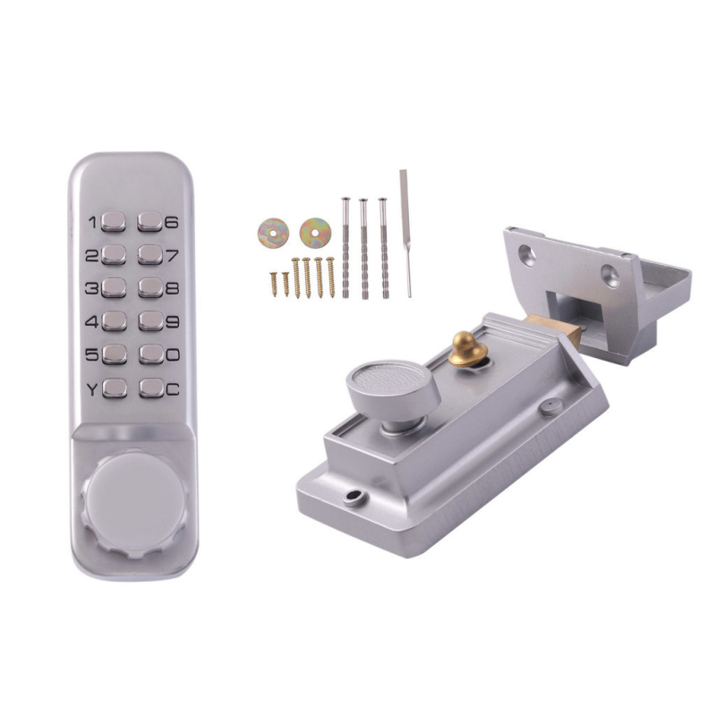 OS15A Mehāniska kodu slēdzene ārējām un iekšējām durvīm, cinka sakausējums, slēdzenes attālums 60 mm