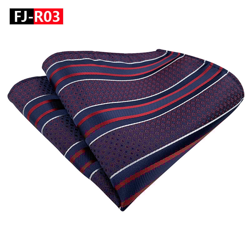 Mulan zsebkendő négyzet - csíkos Jacquard poliészter, estélyi viselet