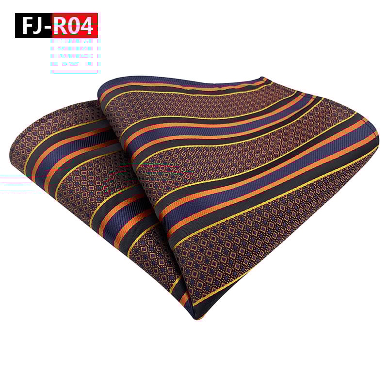 Mulan zsebkendő négyzet - csíkos Jacquard poliészter, estélyi viselet