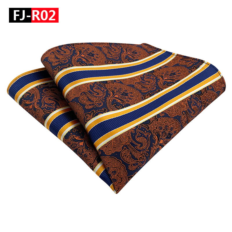 Mulan ανδρικό χαρτομάντιλο τσέπης, ριγέ, ζακάρ πολυεστερ, βραδινό ντύσιμο