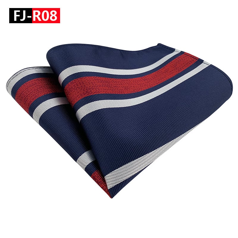 Mulan ανδρικό χαρτομάντιλο τσέπης, ριγέ, ζακάρ πολυεστερ, βραδινό ντύσιμο