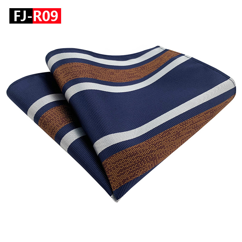 Mulan ανδρικό χαρτομάντιλο τσέπης, ριγέ, ζακάρ πολυεστερ, βραδινό ντύσιμο