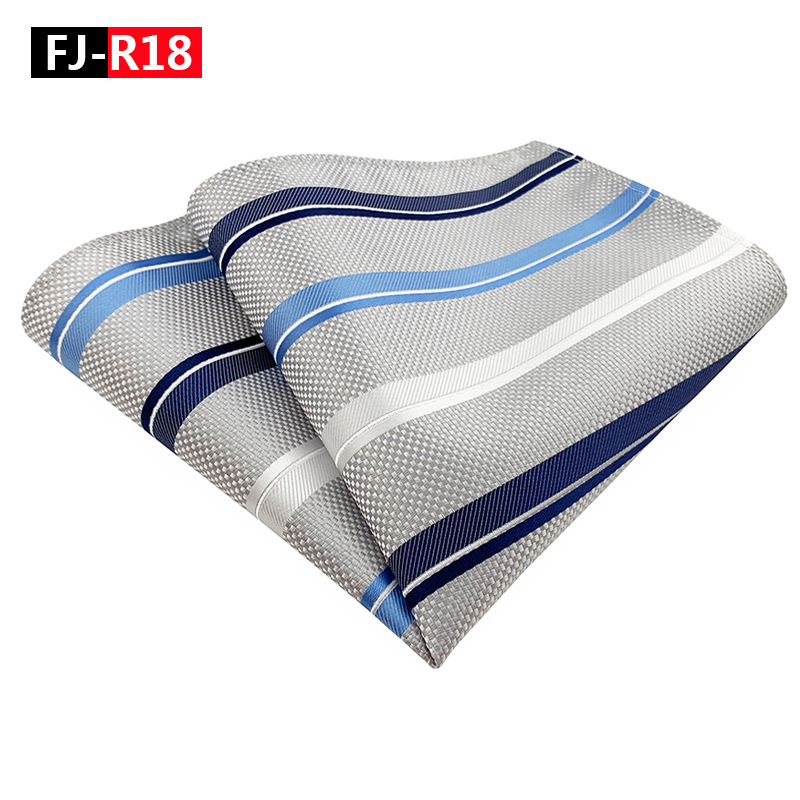 Mulan ανδρικό χαρτομάντιλο τσέπης, ριγέ, ζακάρ πολυεστερ, βραδινό ντύσιμο