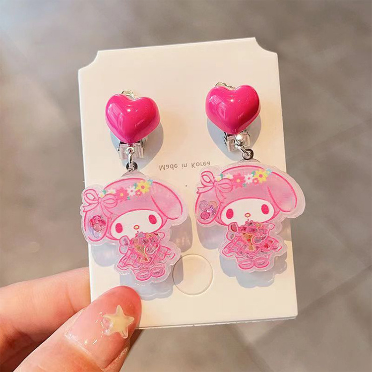 Laste läbipaistvad lilleklipsud – käsitöö, Materjalid: plastikas/resiin, Stiil: multikas, Vanus: 3–10 aastat