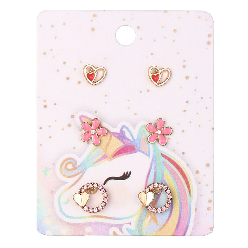 Laste kõrvarõngad, karikatuurne lillekujundus, Printsessi sari, sulam