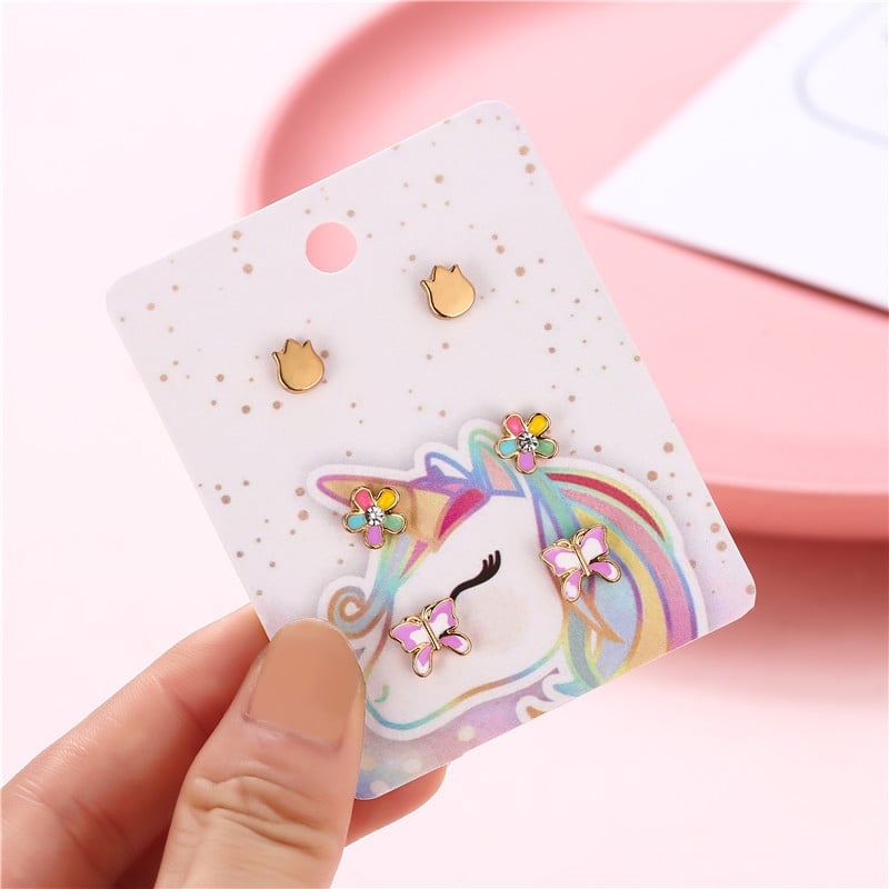 Segatud kõrvarõngad segust — karikatuur lillekujundus, Printsesside sari lastele