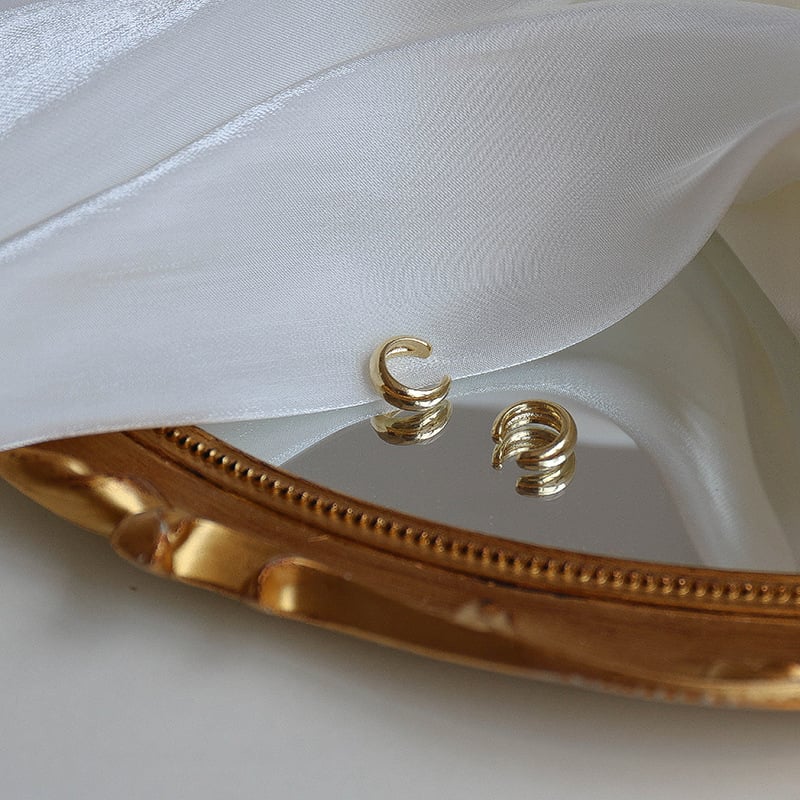 Zi Tong kõrvaklipsud, U-kujuline, hõbedase või kuldse kattega, elektroplaaditud, naistele