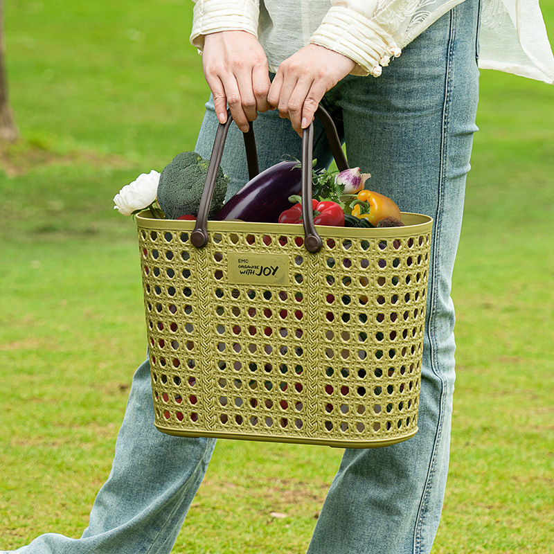 PP plastični koš za voće i povrće, pastoralni stil, izdanje ljeta 2024
