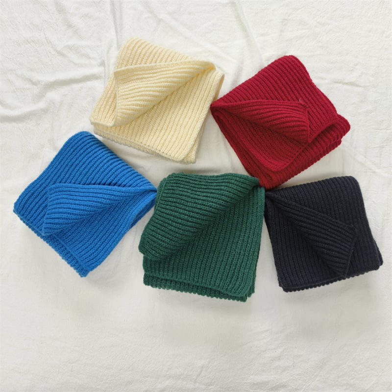 Egy színű kötött meleg sál, kollégiumi stílus, felnőttek és gyerekek számára, szülő-gyermek párosítás, téli viselet, Deer plush anyag, friss és édes stílus