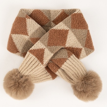 Uniszex sál kockás mintával, poliészter, sima szövés, jacquard, téglalap alakú