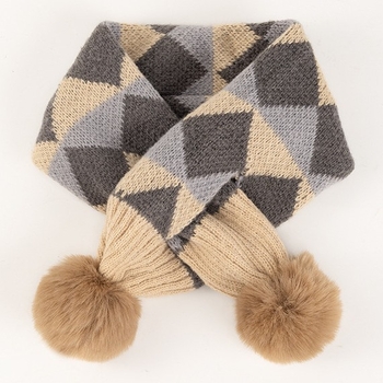 Uniszex sál kockás mintával, poliészter, sima szövés, jacquard, téglalap alakú