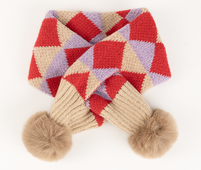 Uniszex sál kockás mintával, poliészter, sima szövés, jacquard, téglalap alakú