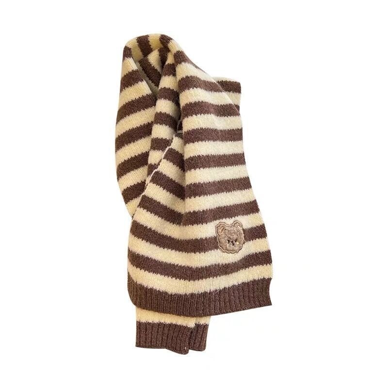 Gyerekeknek való gyapjú sál, koreai stílusban, jacquard mintázat (csíkos/egyszínű/kockás), melegen tart