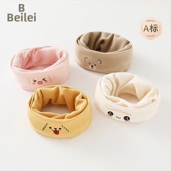 Medvilninis šalikėlis kūdikiams ir vaikams, šiltas žiemai, vienos spalvos, pritaikymas galimas