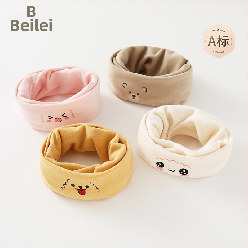 Medvilninis šalikėlis kūdikiams ir vaikams, šiltas žiemai, vienos spalvos, pritaikymas galimas