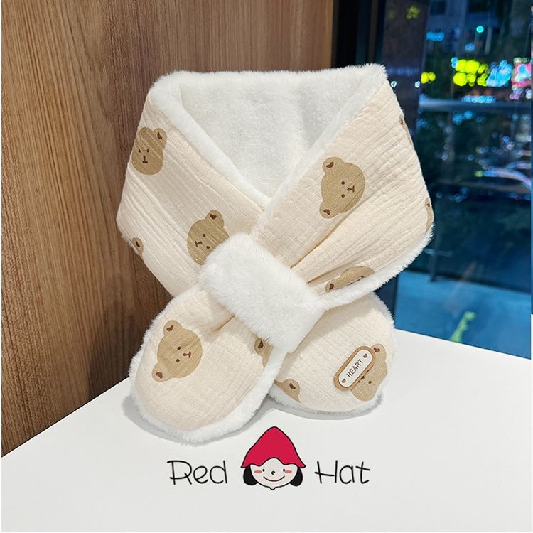 Gyerek sál, rajzfilm-stílusú, pamutból, fiúknak, tavasz