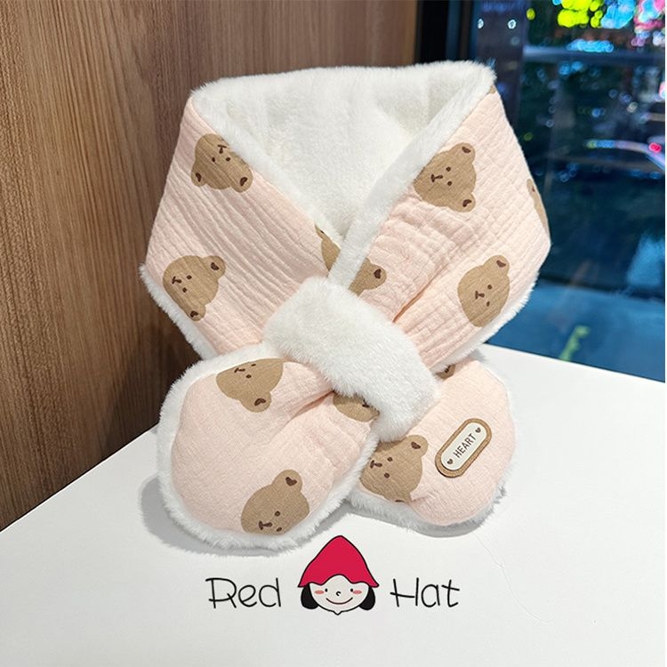 Gyerek sál, rajzfilm-stílusú, pamutból, fiúknak, tavasz