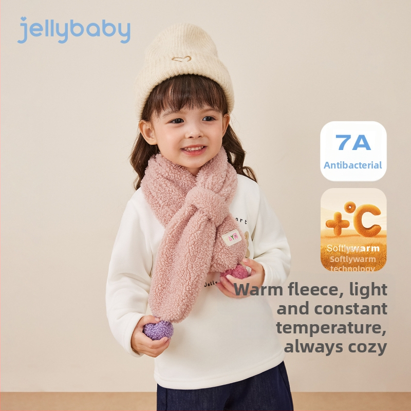 Unisex pledės šalikas su pūkine apdaila, žiemai šilta, poliester >96%, kryžminė kaklo apsauga