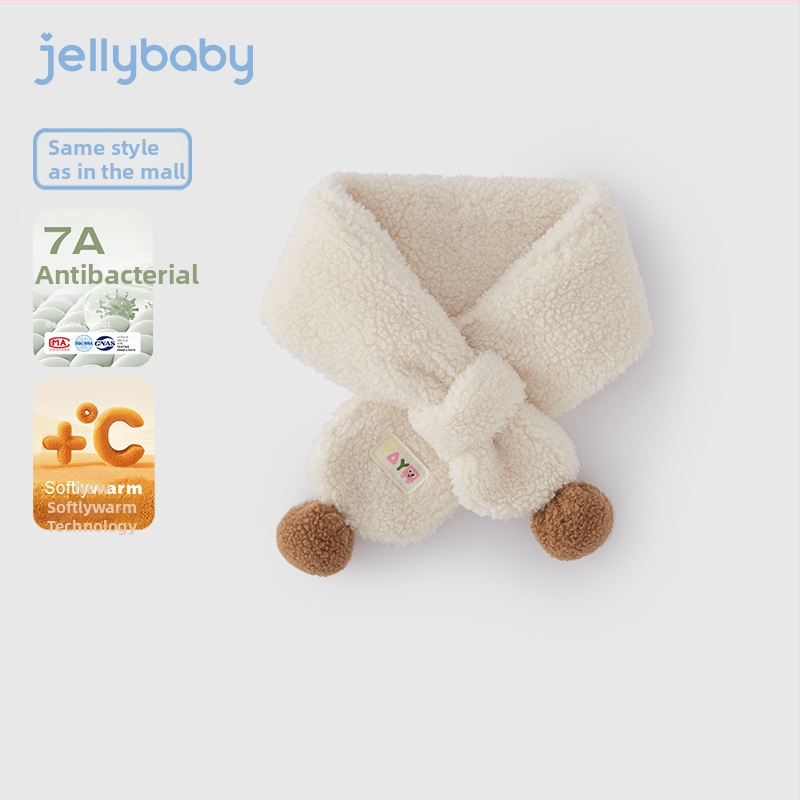 Unisex pledės šalikas su pūkine apdaila, žiemai šilta, poliester >96%, kryžminė kaklo apsauga