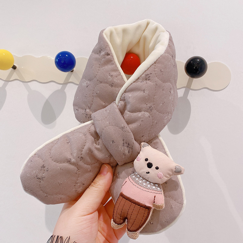 Koreai stílusú virágos gyerek sál, kézzel készített, melegen tart, téli szezon, Hangzhou eredet, Haning Peach márka