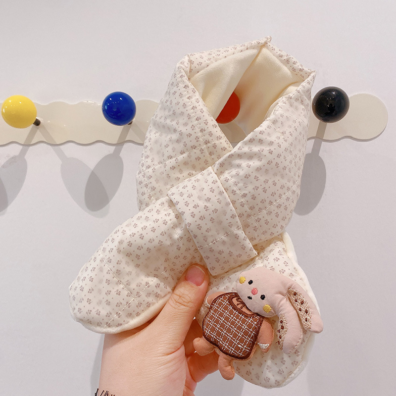 Koreai stílusú virágos gyerek sál, kézzel készített, melegen tart, téli szezon, Hangzhou eredet, Haning Peach márka