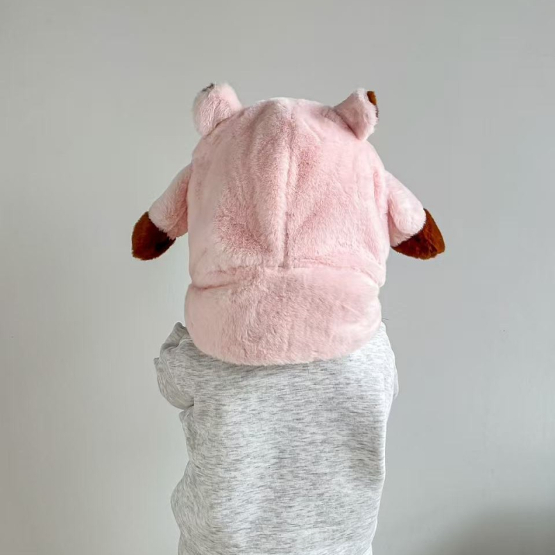 Dječja kapa s integriranim šalom i pomičnim ušima, plišana podstava, zimna toplina, zaštita ušiju, za uzrast 2–4, 4–6, 8–10 i preko 10