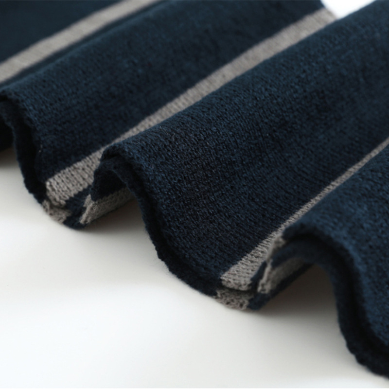 Šal od akrilnih vlakana/umjetne vune, prugasti uzorak, warp pletenje, japansko-korejski stil, zima