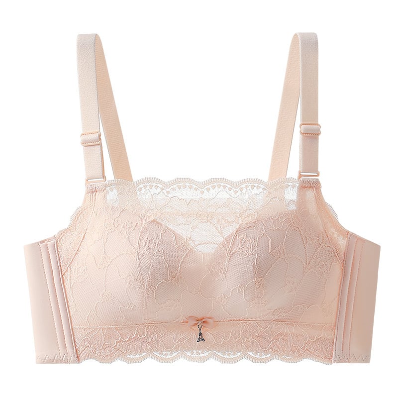 Δαντελένιο σουτιέν τύπου σωλήνας, χωρίς σύρμα, διαπνέον, διαμόρφωση, ρυθμιζόμενες τιράντες, πίσω κούμπωμα τεσσάρων σειρών