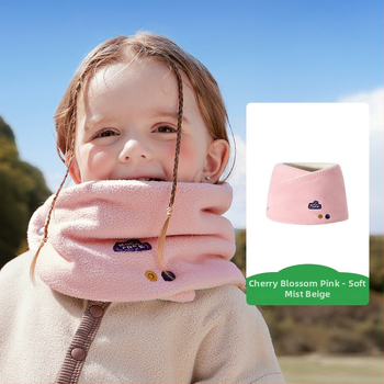 Vaikų šalikėlis, poliesterio pluoštas, dvipusis, vėjui atsparus ir šiltas, ruduo 2025