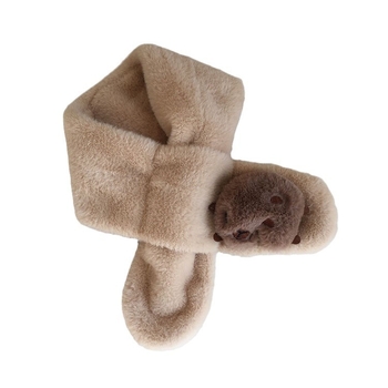 Pliušinis šalikas, minimalistinis stilius, šiltas, vienos spalvos raštas, žiemos sezonai