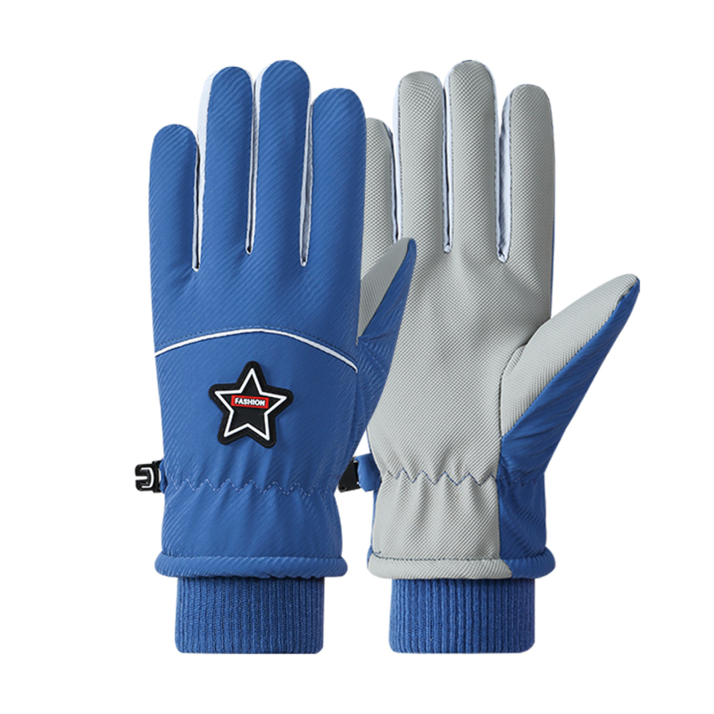 Uniszex téli síkesztyűk - vízálló, szélálló, meleg, érintőképernyő-kompatibilis, szétválasztott ujjak