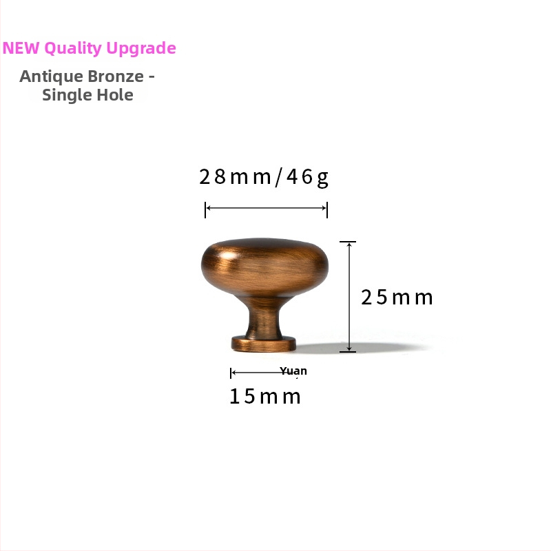 Ziemeļniecisks garderobes un skapja durvju rokturis – mūsdienīgs minimālisma stils, cinka sakausējums, elektroapdullēšana, modelis 96