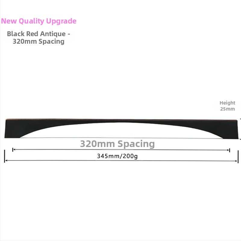 Ziemeļniecisks garderobes un skapja durvju rokturis – mūsdienīgs minimālisma stils, cinka sakausējums, elektroapdullēšana, modelis 96