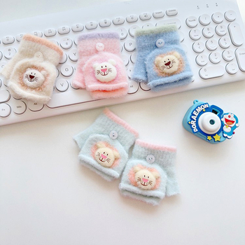 Téli gyerek kesztyűk, uniszex, rajzfilm mintázat, melegen tartják