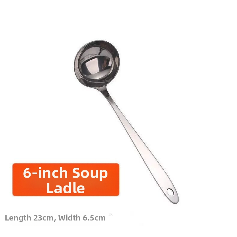 Hrubšia lyžica na polievku - nehrdzavejúca oceľ - pre dospelých - jednoduchý štýl - na použitie v reštauráciách